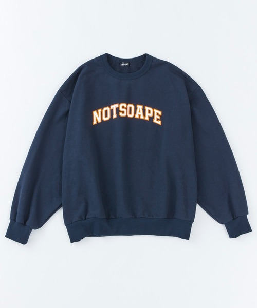 Not So Ape（ノットソーエイプ）の「カレッジロゴ プリント スウェット（スウェット・メンズ・ホワイト/ネイビー/レッド・MEDIUM/LARGE/X-LARGE）」の10枚目の写真