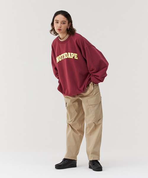 Not So Ape（ノットソーエイプ）の「カレッジロゴ プリント スウェット（スウェット・メンズ・ホワイト/ネイビー/レッド・MEDIUM/LARGE/X-LARGE）」の22枚目の写真