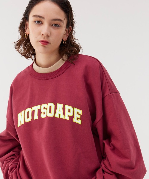 Not So Ape（ノットソーエイプ）の「カレッジロゴ プリント スウェット（スウェット・メンズ・ホワイト/ネイビー/レッド・MEDIUM/LARGE/X-LARGE）」の11枚目の写真