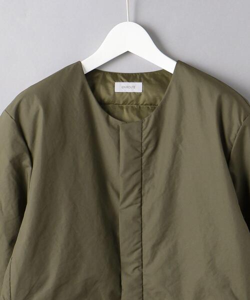 EN ROUTE（アンルート）の「＜EN ROUTE（アンルート）＞ ポリエステル タフタ コンパクト ダウンジャケット（ダウンジャケット/コート・メンズ・ブラック/オリーブ・1/2/3）」の6枚目の写真