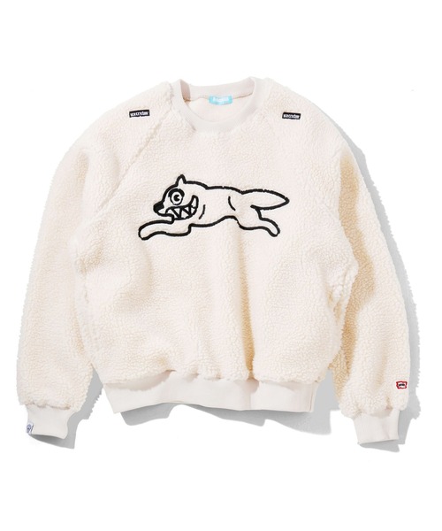 ICECREAM（アイスクリーム）の「RUNNING DOG RAGLAN BOA SWEATSHIRT（カーディガン/ボレロ）」 WEAR