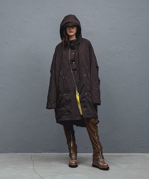 DIET BUTCHER（ダイエットブッチャー）の「DIET BUTCHER Riders hoodie coat（モッズコート・メンズ・ブラック/カーキ/バーガンディー・SMALL/MEDIUM/LARGE）」の5枚目の写真