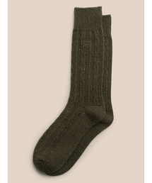 ケーブルニット ドニゴール ブーツソックス