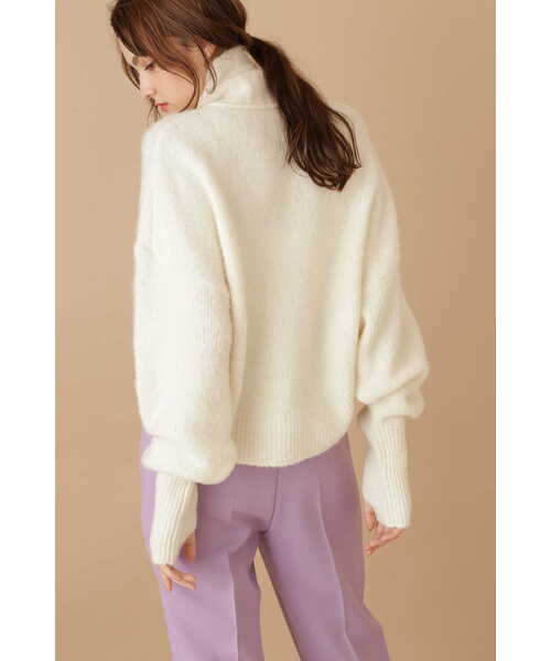 JILL STUART（ジルスチュアート）の「《Exclusive Line》ドルマンニット（ニット/セーター・レディース・ホワイト/グレー/イエロー・FREE）」の13枚目の写真