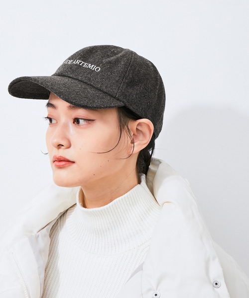 ADAM ET ROPE'（アダムエロペ）の「【ARTEMIO directed by SKIN】ウールMIXキャップ（キャップ・レディース・チャコールグレー・FREE）」の12枚目の写真