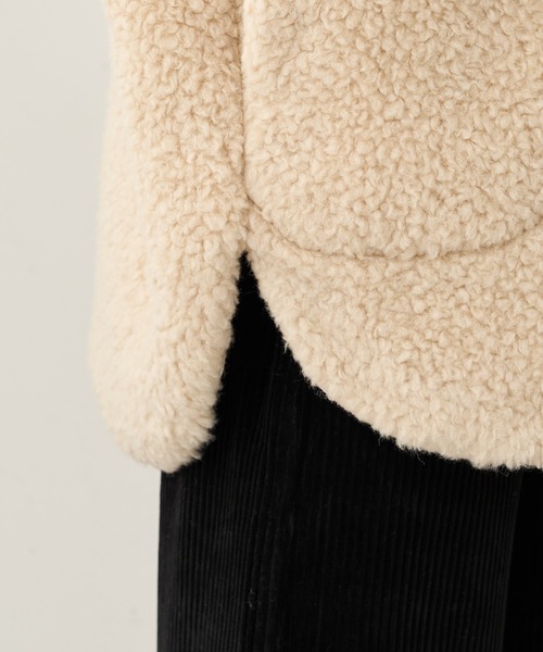 PUAL CE CIN（ピュアルセシン）の「ウールボアリバーシブルジャケット（その他アウター・レディース・モカ/グレー/ベージュ・FREE）」の13枚目の写真