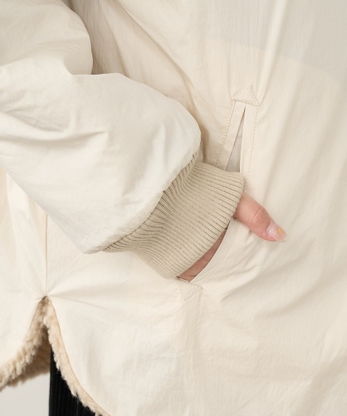 PUAL CE CIN（ピュアルセシン）の「ウールボアリバーシブルジャケット（その他アウター・レディース・モカ/グレー/ベージュ・FREE）」の17枚目の写真