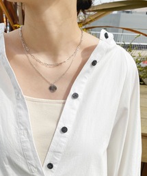 メタルプレートネックレス