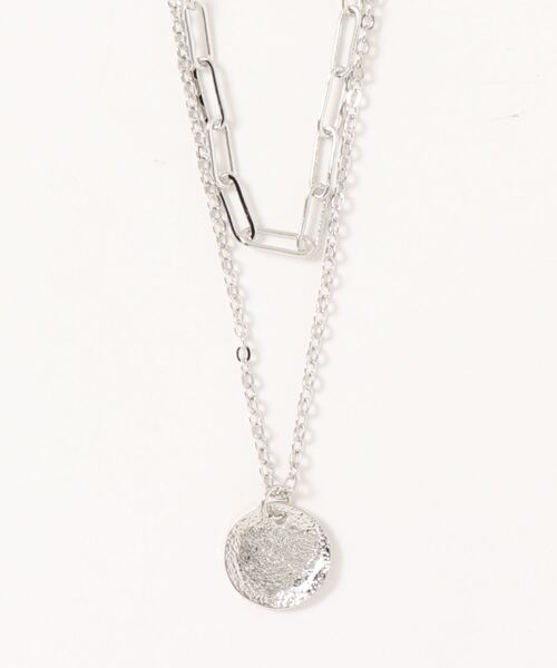 natural couture（ナチュラルクチュール）の「メタルプレートネックレス（ネックレス・レディース・シルバー/ゴールド・FREE）」の9枚目の写真