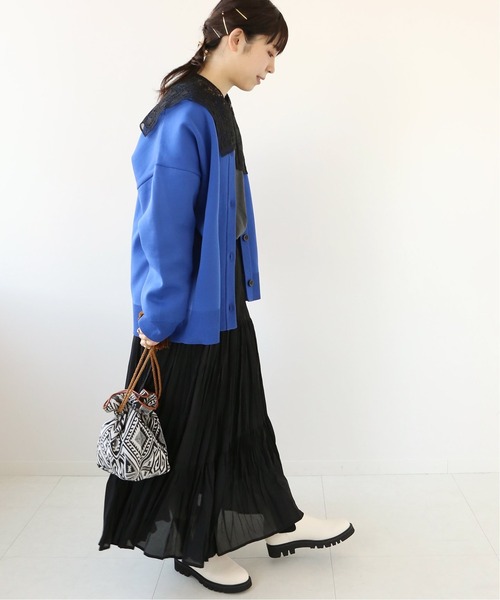 Simplicite(サンプリシテ)の「ワッシャープリーツスカート◆(スカート・レディース・ブラック/ナチュラル/グリーン・FREE)」の10枚目の写真