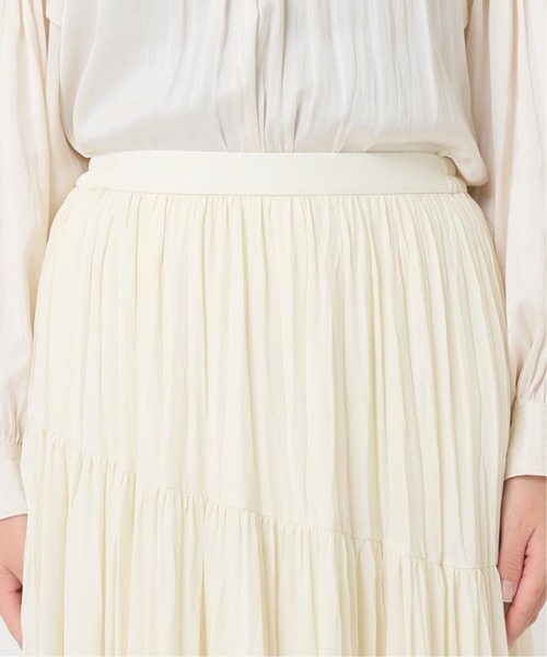 Simplicite(サンプリシテ)の「ワッシャープリーツスカート◆(スカート・レディース・ブラック/ナチュラル/グリーン・FREE)」の16枚目の写真