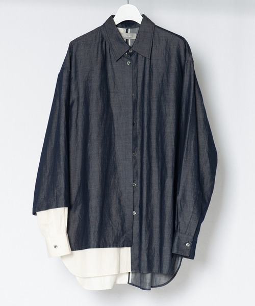 Wizzard(ウィザード)の「Wizzard ウィザード / DOCKING FLIP SHIRTS / WSH22-001(シャツ/ブラウス・メンズ・インディゴブルー/ブルー系その他/イエロー系その他・1/2/3)」の2枚目の写真