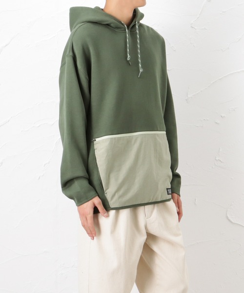 Mac-House(マックハウス)の「Levi's リーバイス ユーティリティーフーディー スウェットプルオーバーパーカー(パーカー・メンズ・カーキ・M/L/S)」の3枚目の写真