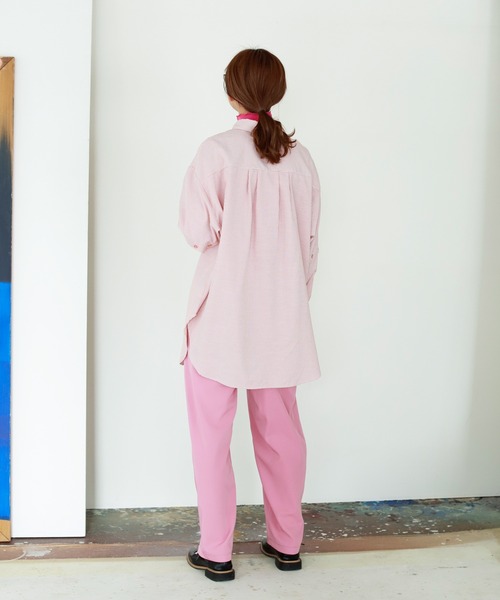 Birthday room(バースデイルーム)の「袖取り外し2wayオーバーシャツ(シャツ/ブラウス・レディース・ブラック/オフホワイト/オレンジ/ブルー・FREE)」の12枚目の写真