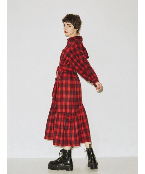 jouetie（ジュエティ）の「カラーステッチロングワンピース（ワンピース・レディース・グリーン/ブラック/その他1・MEDIUM）」の12枚目の写真