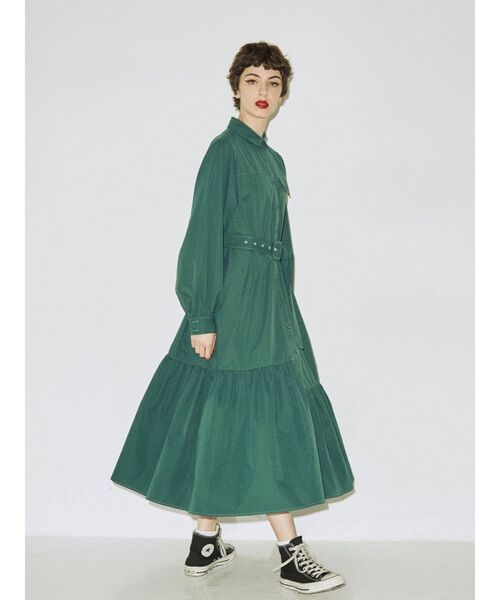 jouetie（ジュエティ）の「カラーステッチロングワンピース（ワンピース・レディース・グリーン/ブラック/その他1・MEDIUM）」の16枚目の写真