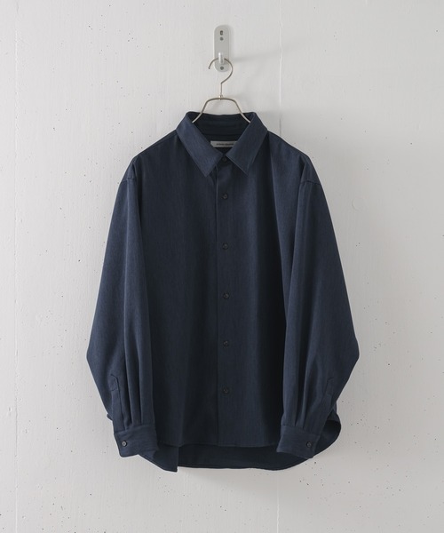 Alcindor Materials(アルシンダーマテリアルズ)の「imitation relax shirts-linen-/イミテーションリラックスシャツ-リネン-(シャツ/ブラウス・メンズ・ベージュ/ネイビー/モカ・MEDIUM/LARGE)」の1枚目の写真