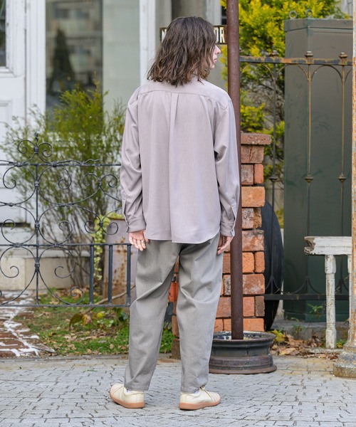 Alcindor Materials(アルシンダーマテリアルズ)の「imitation relax shirts-linen-/イミテーションリラックスシャツ-リネン-(シャツ/ブラウス・メンズ・ベージュ/ネイビー/モカ・MEDIUM/LARGE)」の7枚目の写真