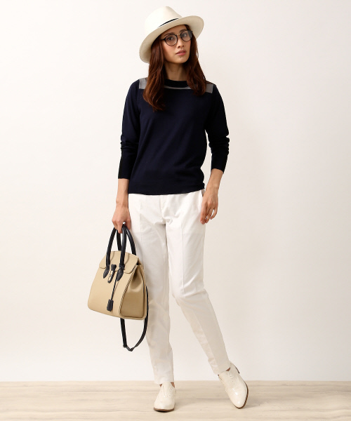 qualite（カリテ）の「ｷｬﾝﾊﾞｽｽﾄﾚｯﾁ（その他パンツ・レディース・ライトグレー/ブラック/オフホワイト・2/1/3/0）」の18枚目の写真