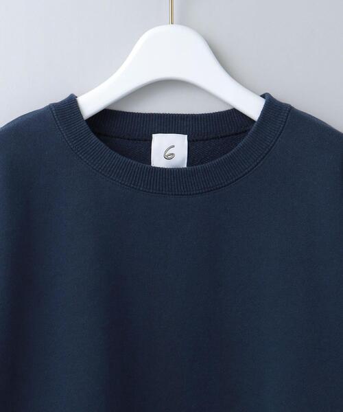 トップス ROKU COLOR SWEAT CREW NECK PULLOVER 6 6（ロク）の「＜6(ROKU)＞COLOR SWEAT CREW NECK PULLOVER GRAY