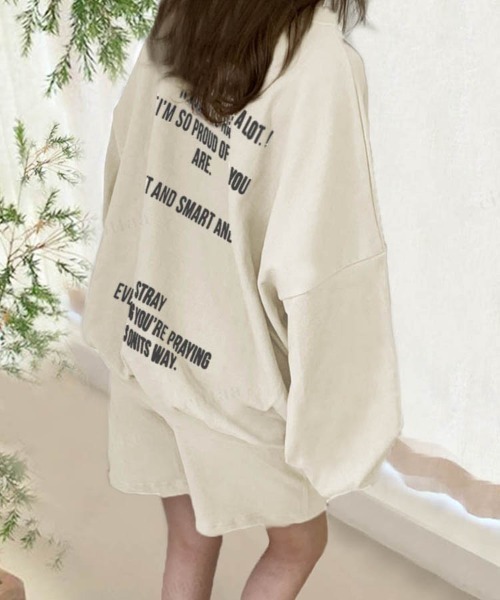 Dalfwin(ダールフィン)の「2022AW スウェット 秋冬 韓国スウェット 上下セットアップ 英字バックロゴスウェット トレーナー ルームウェア ハーフパンツ レディース(ルームウェア/パジャマ・レディース・ホワイト系その他/グリーン系その他/チャコールグレー/ブラウン系その他・FREE)」の5枚目の写真