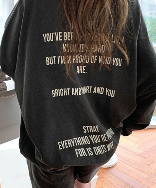 Dalfwin(ダールフィン)の「2022AW スウェット 秋冬 韓国スウェット 上下セットアップ 英字バックロゴスウェット トレーナー ルームウェア ハーフパンツ レディース(ルームウェア/パジャマ・レディース・ホワイト系その他/グリーン系その他/チャコールグレー/ブラウン系その他・FREE)」の12枚目の写真