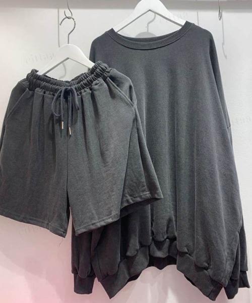 Dalfwin(ダールフィン)の「2022AW スウェット 秋冬 韓国スウェット 上下セットアップ 英字バックロゴスウェット トレーナー ルームウェア ハーフパンツ レディース(ルームウェア/パジャマ・レディース・ホワイト系その他/グリーン系その他/チャコールグレー/ブラウン系その他・FREE)」の20枚目の写真