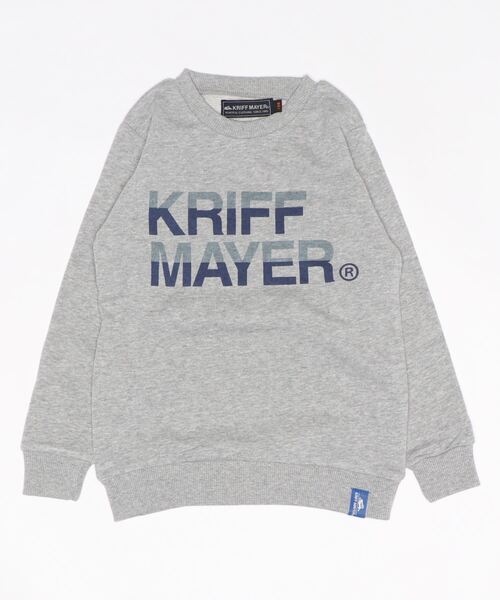 KRIFF MAYER(クリフメイヤー)の「クリフクルー(スウェット・キッズ・グレー/サックスブルー/オレンジ/ネイビー・140/160/120/170/150/130)」の2枚目の写真