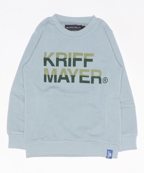 KRIFF MAYER(クリフメイヤー)の「クリフクルー(スウェット・キッズ・グレー/サックスブルー/オレンジ/ネイビー・140/160/120/170/150/130)」の3枚目の写真