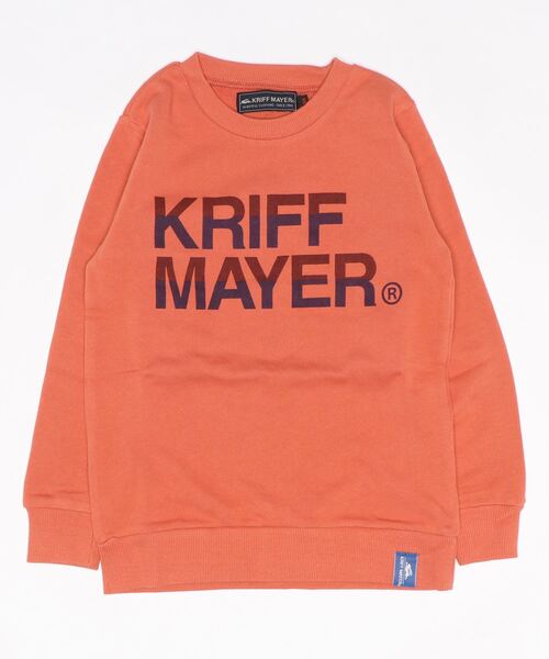 KRIFF MAYER(クリフメイヤー)の「クリフクルー(スウェット・キッズ・グレー/サックスブルー/オレンジ/ネイビー・140/160/120/170/150/130)」の4枚目の写真