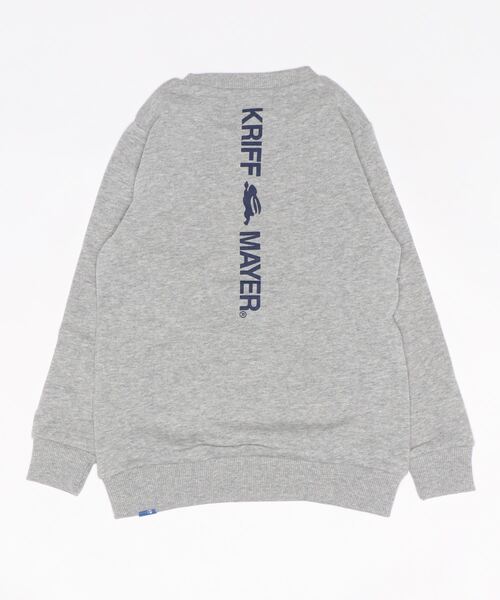 KRIFF MAYER(クリフメイヤー)の「クリフクルー(スウェット・キッズ・グレー/サックスブルー/オレンジ/ネイビー・140/160/120/170/150/130)」の5枚目の写真