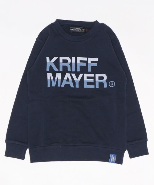 KRIFF MAYER(クリフメイヤー)の「クリフクルー(スウェット・キッズ・グレー/サックスブルー/オレンジ/ネイビー・140/160/120/170/150/130)」の8枚目の写真