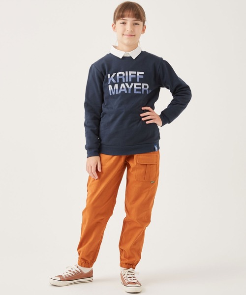 KRIFF MAYER(クリフメイヤー)の「クリフクルー(スウェット・キッズ・グレー/サックスブルー/オレンジ/ネイビー・140/160/120/170/150/130)」の9枚目の写真