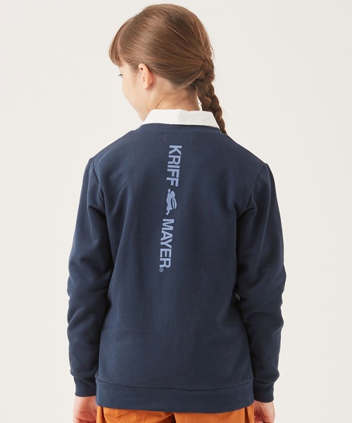 KRIFF MAYER(クリフメイヤー)の「クリフクルー(スウェット・キッズ・グレー/サックスブルー/オレンジ/ネイビー・140/160/120/170/150/130)」の10枚目の写真