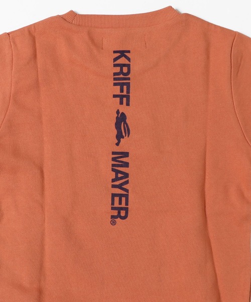 KRIFF MAYER(クリフメイヤー)の「クリフクルー(スウェット・キッズ・グレー/サックスブルー/オレンジ/ネイビー・140/160/120/170/150/130)」の6枚目の写真