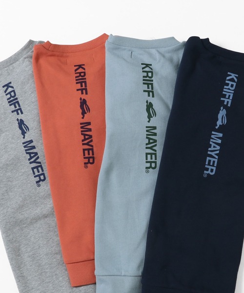 KRIFF MAYER(クリフメイヤー)の「クリフクルー(スウェット・キッズ・グレー/サックスブルー/オレンジ/ネイビー・140/160/120/170/150/130)」の7枚目の写真