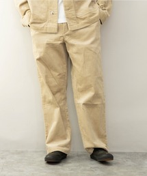 【Sa】【it】太コール タック入り ワイドパンツ