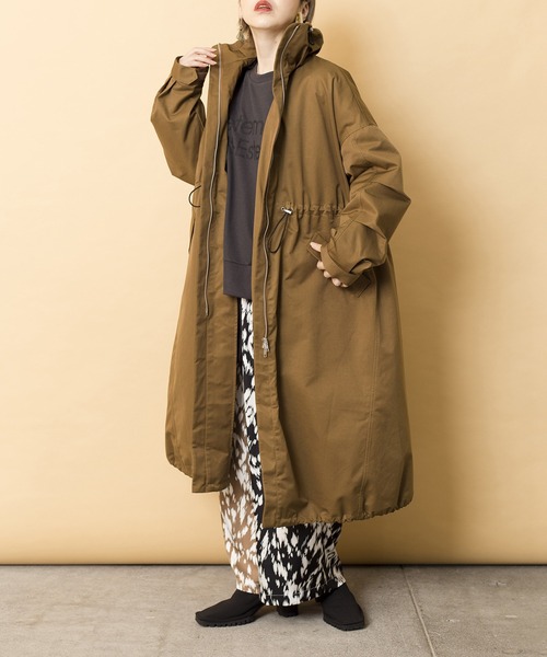 OSMOSIS（オズモーシス）の「ライナー付モッズコート（モッズコート・レディース・ブラック/ベージュ/カーキ・ONE SIZE）」の18枚目の写真