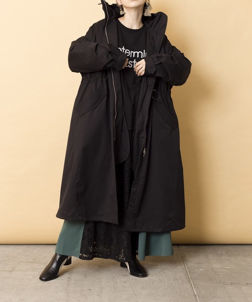 OSMOSIS（オズモーシス）の「ライナー付モッズコート（モッズコート・レディース・ブラック/ベージュ/カーキ・ONE SIZE）」の20枚目の写真