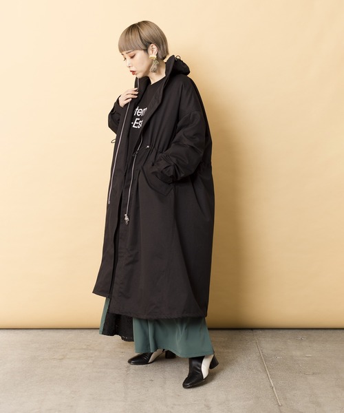 OSMOSIS（オズモーシス）の「ライナー付モッズコート（モッズコート・レディース・ブラック/ベージュ/カーキ・ONE SIZE）」の21枚目の写真