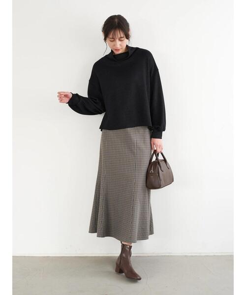 earth music&ecology（アースミュージックアンドエコロジー）の「チェックマーメイドスカート＊（スカート・レディース・その他12/ブラウン系その他4・S/M）」の16枚目の写真