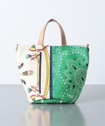 manipuri | 【別注】＜manipuri（マニプリ）＞バケット コンビ トートバッグ S(トートバッグ)