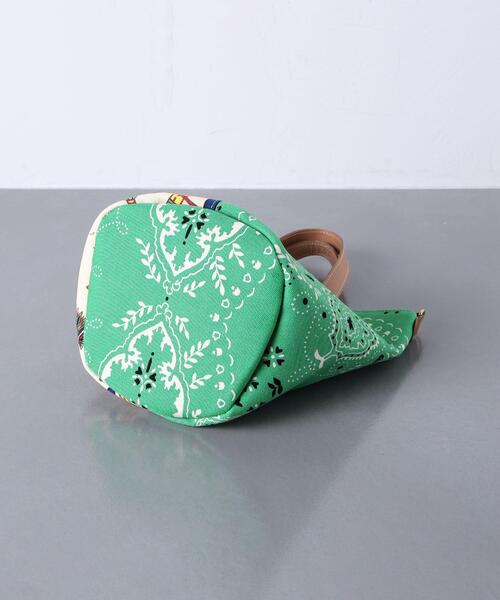 manipuri（マニプリ）の「【別注】＜manipuri（マニプリ）＞バケット コンビ トートバッグ S（トートバッグ・レディース・オレンジ/ケリー・FREE）」の3枚目の写真