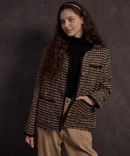 【MANAVIS7 】ウールツイードジャケット / Wool Tweed Jacket