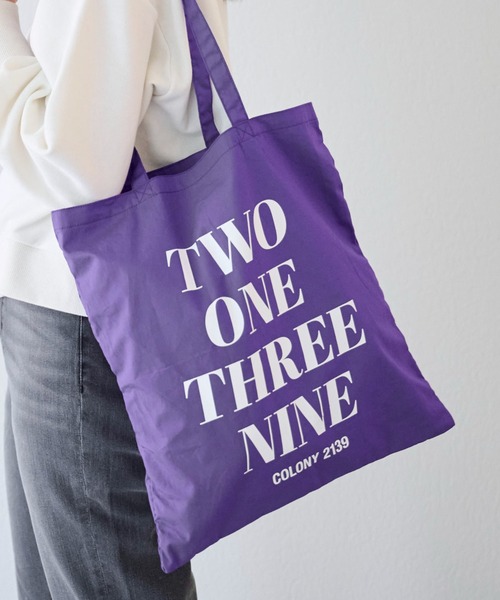 COLONY 2139（コロニートゥーワンスリーナイン）の「カラーバッグ/エコバッグ/トートバッグ（トートバッグ・レディース・ブラック/パープル/ピンク/イエロー/オレンジ/ブルー/グリーン・FREE）」の4枚目の写真