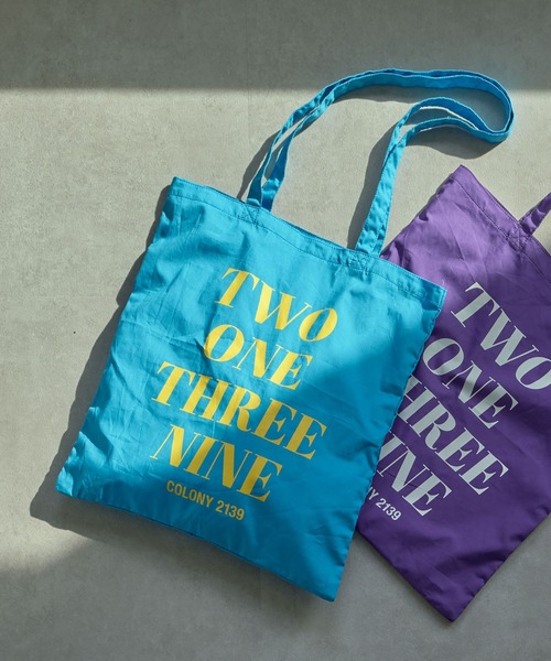 COLONY 2139（コロニートゥーワンスリーナイン）の「カラーバッグ/エコバッグ/トートバッグ（トートバッグ・レディース・ブラック/パープル/ピンク/イエロー/オレンジ/ブルー/グリーン・FREE）」の3枚目の写真