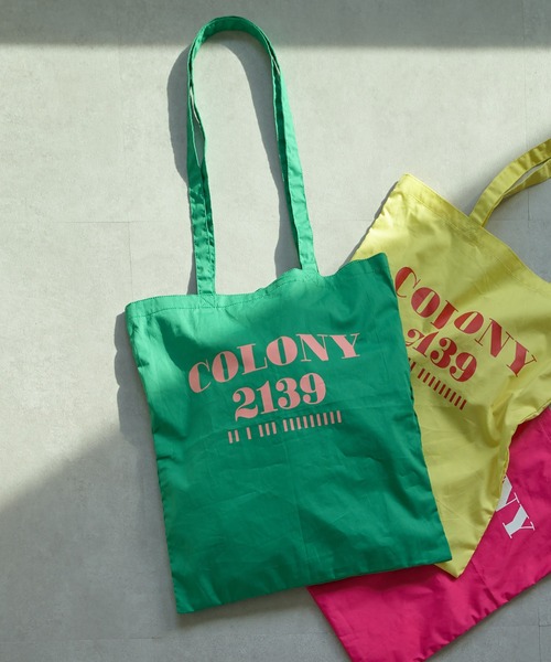 COLONY 2139（コロニートゥーワンスリーナイン）の「カラーバッグ/エコバッグ/トートバッグ（トートバッグ・レディース・ブラック/パープル/ピンク/イエロー/オレンジ/ブルー/グリーン・FREE）」の9枚目の写真
