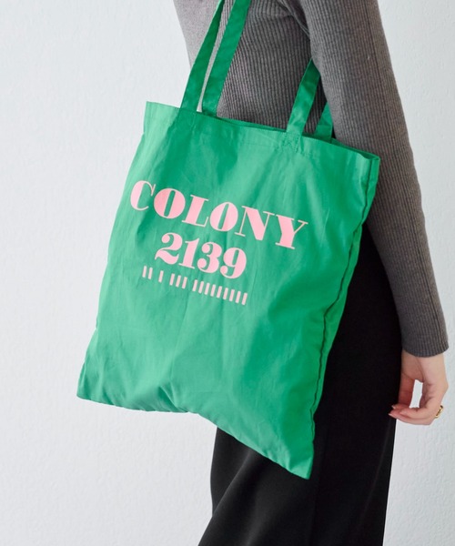 COLONY 2139（コロニートゥーワンスリーナイン）の「カラーバッグ/エコバッグ/トートバッグ（トートバッグ・レディース・ブラック/パープル/ピンク/イエロー/オレンジ/ブルー/グリーン・FREE）」の11枚目の写真