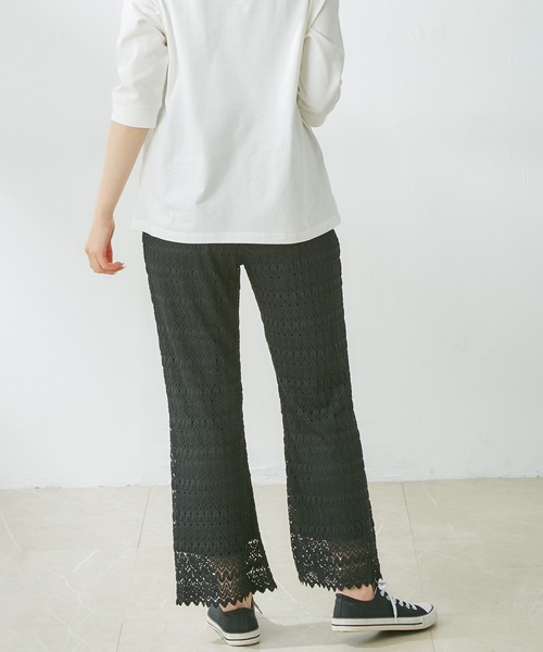 Honeys（ハニーズ）の「レースパンツ（その他パンツ・レディース・ブラック/グリーン系その他/ライトベージュ・L/LL/S/M）」の6枚目の写真
