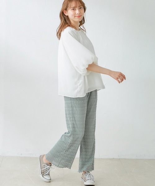 Honeys（ハニーズ）の「レースパンツ（その他パンツ・レディース・ブラック/グリーン系その他/ライトベージュ・L/LL/S/M）」の19枚目の写真